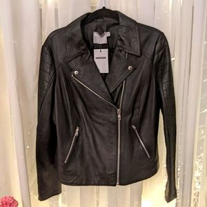 ASOS CURVE Ultimate Biker Jacket - Genuine leather Size 14